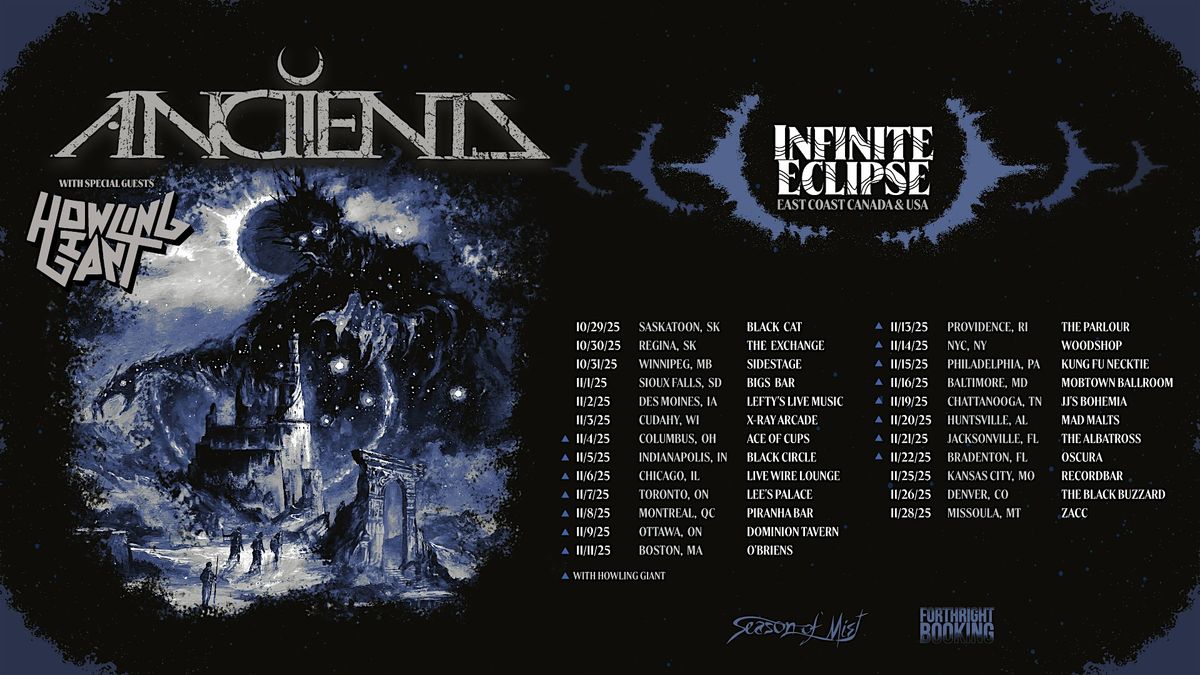ANCIIENTS w/ HOWLING GIANT, HAZE MAGE, 16 November | Event in Baltimore | AllEvents