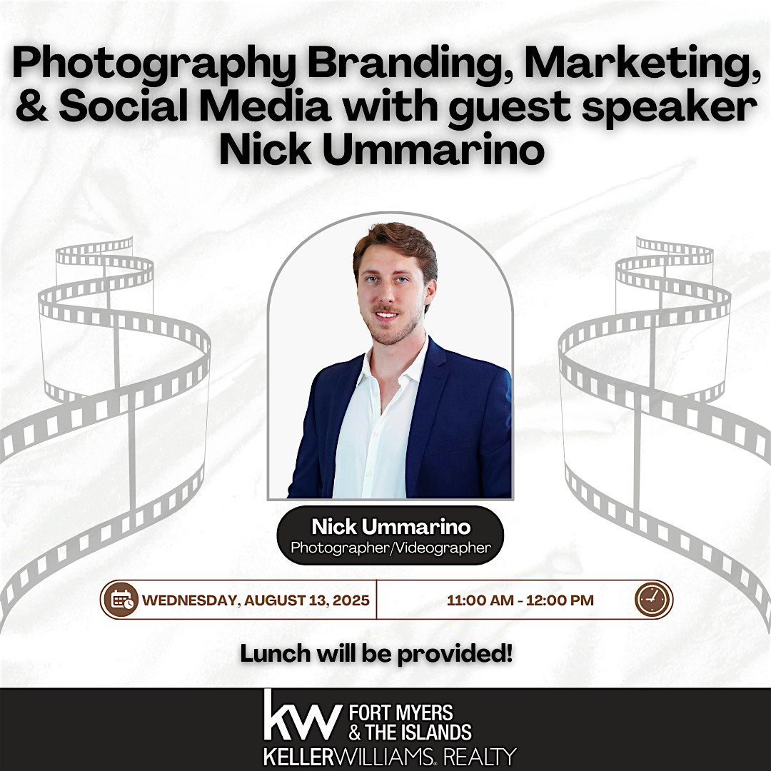Photography Branding, Marketing, & Social Media with Nick Ummarino, 13 August | Event in Fort Myers | AllEvents