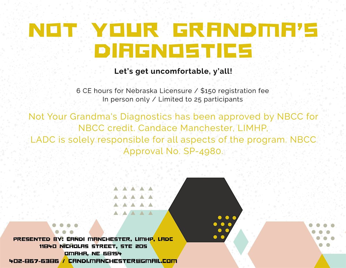 Not Your Grandmas Diagnostics - January