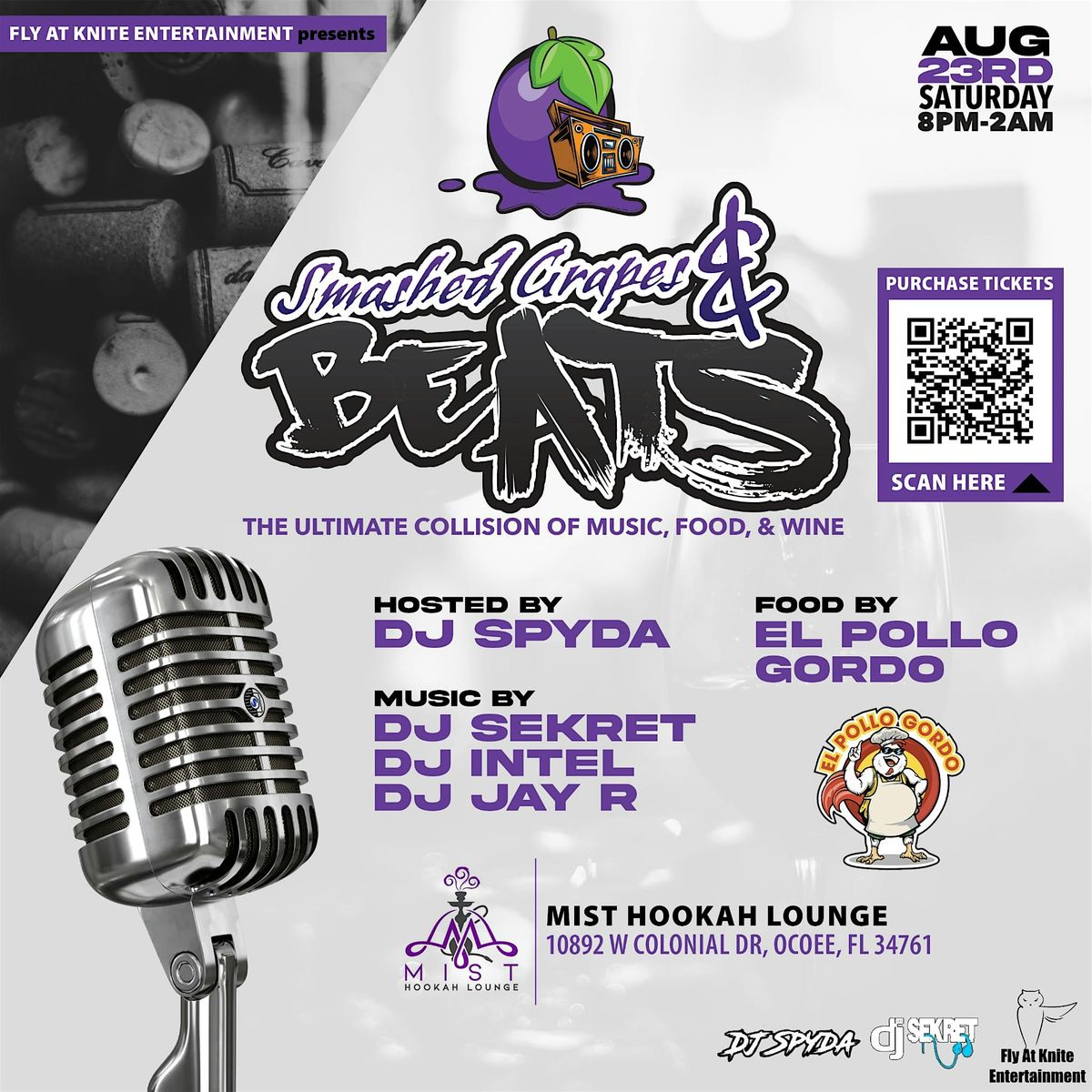 Smashed Grapes and Beats, 23 August | Event in Ocoee | AllEvents