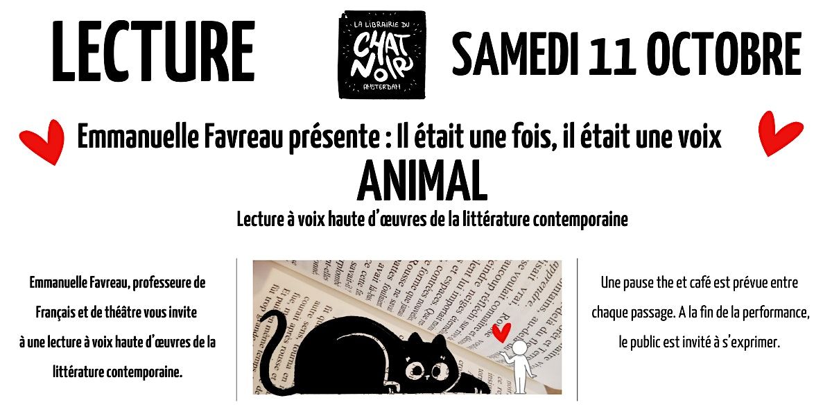 Emmanuelle Favreau présente : Il était une fois, il était une voix, 11 October | Event in Amsterdam | AllEvents
