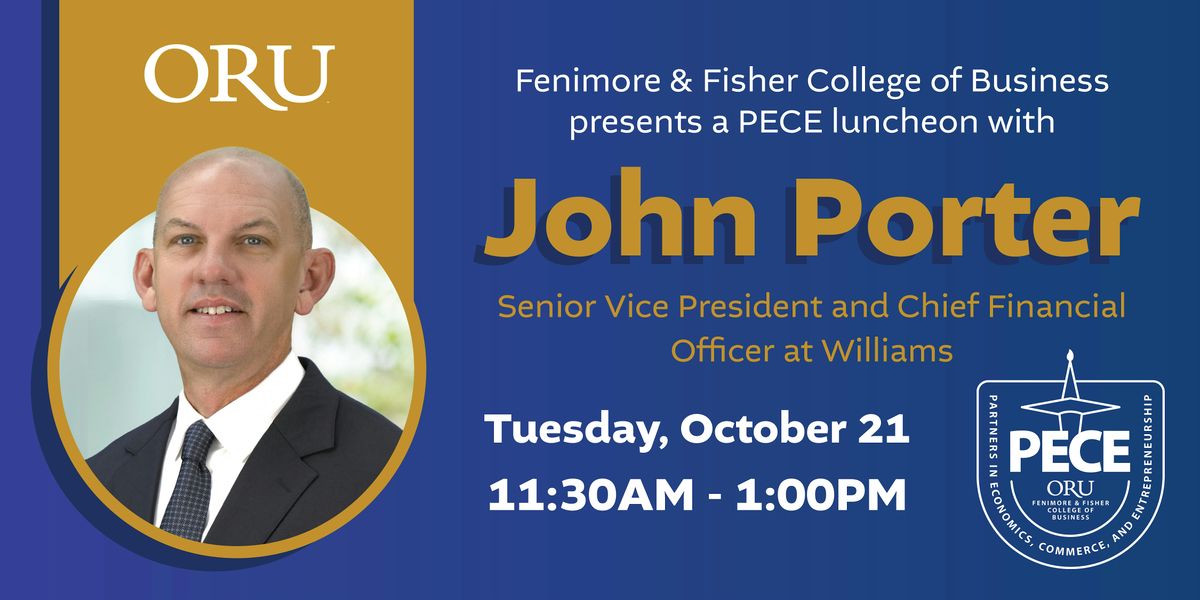 Fenimore & Fisher College of Business PECE Fall Luncheon with John Porter, 21 October | Event in Tulsa