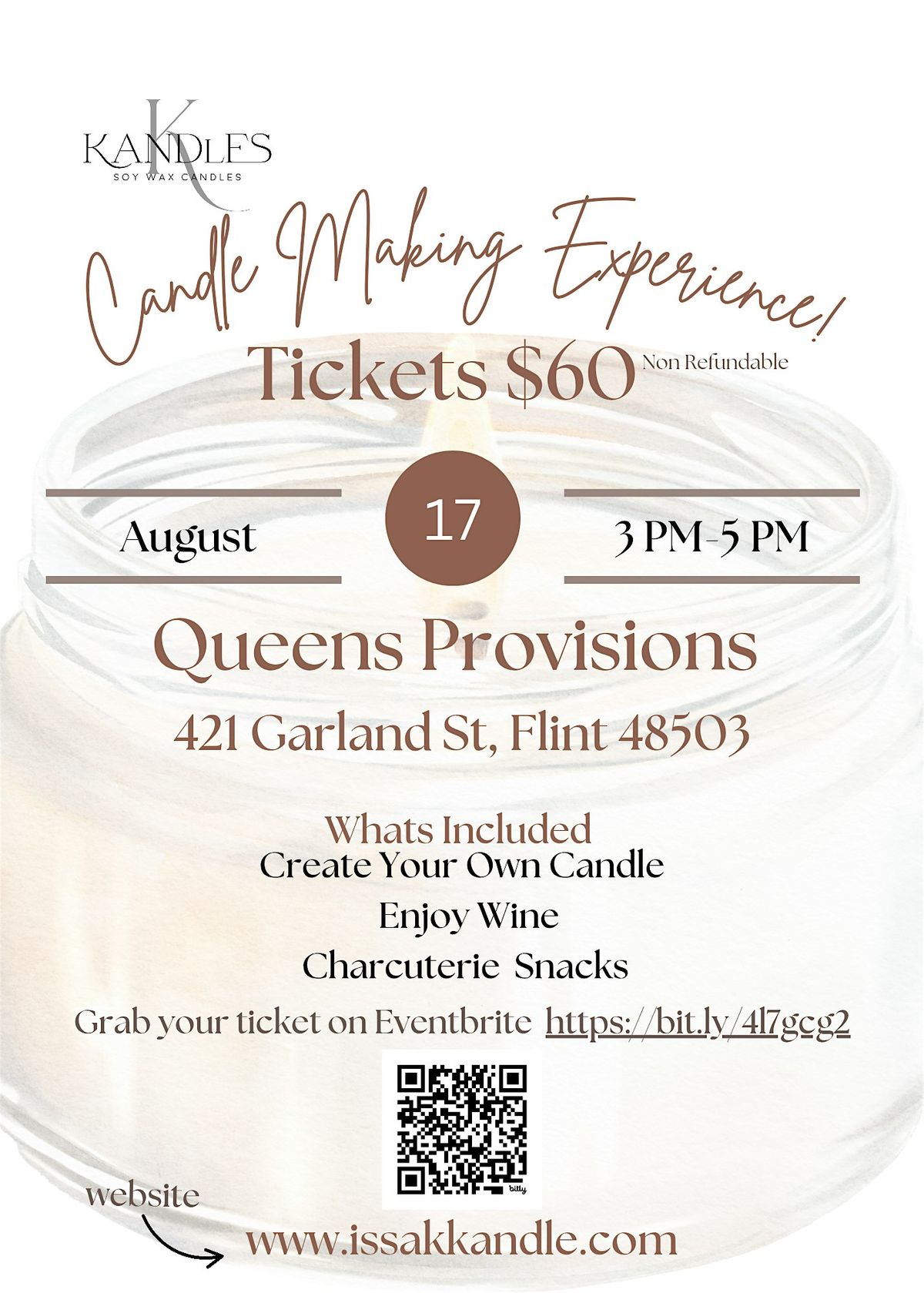 KKandles Candle Making Experience, 17 August | Event in Flint | AllEvents