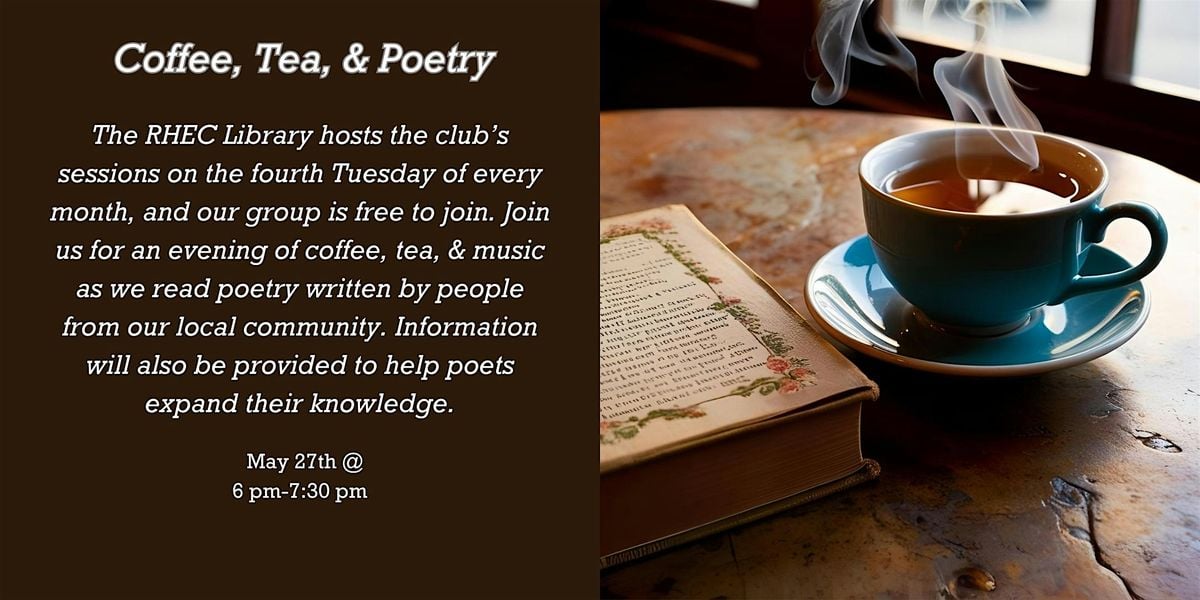 Coffee, Tea, & Poetry, 27 May | Event in Roanoke | AllEvents