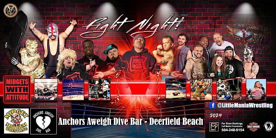 Midget Mayhem Wrestling with Attitude Goes Wild! Deerfield FL 21+, 15 October | Event in Deerfield Beach | AllEvents