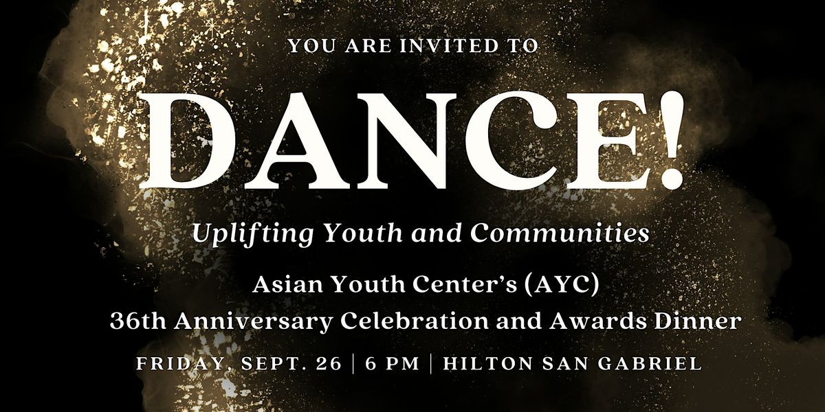 AYC's 36th Anniversary Celebration and Awards Dinner, 26 September | Event in San Gabriel | AllEvents