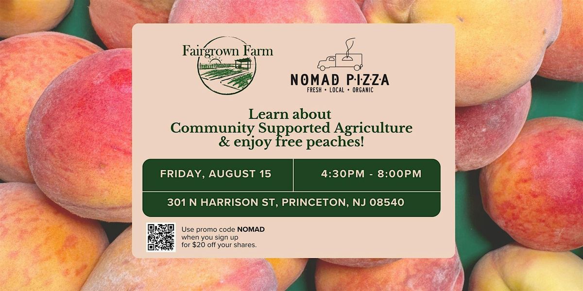 Nomad Princeton - Free Peaches | Event in Princeton | AllEvents