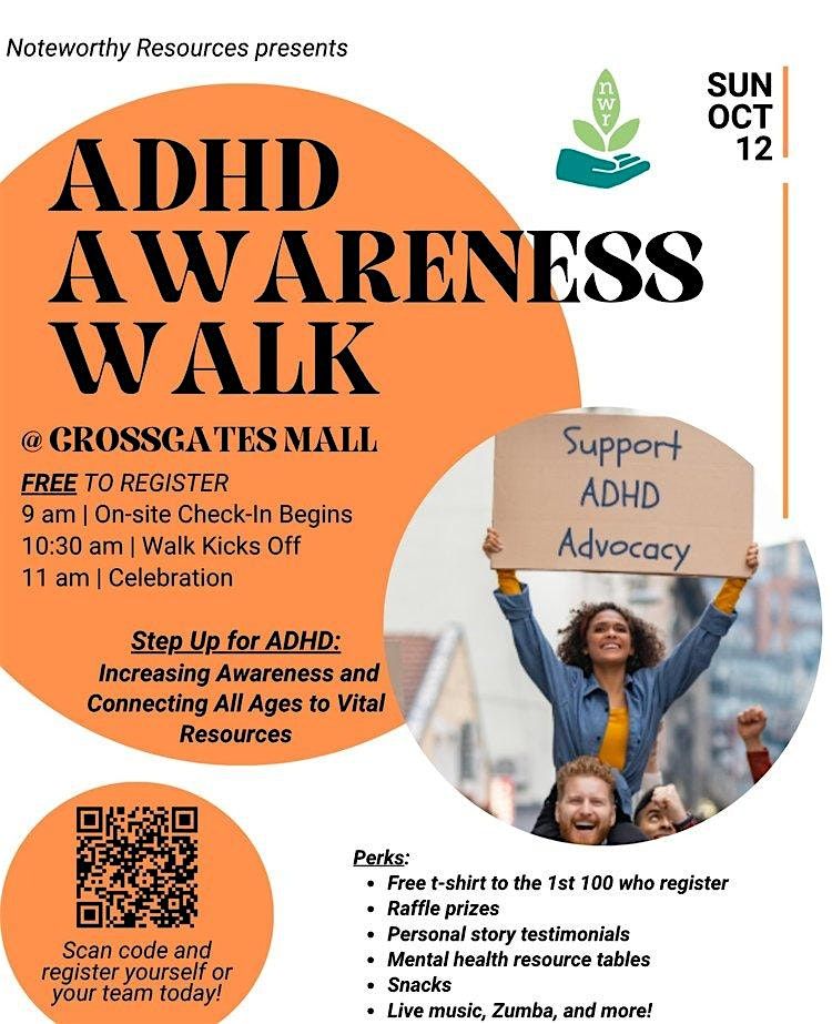 1st Annual ADHD Awareness Walk, 12 October | Event in Albany | AllEvents