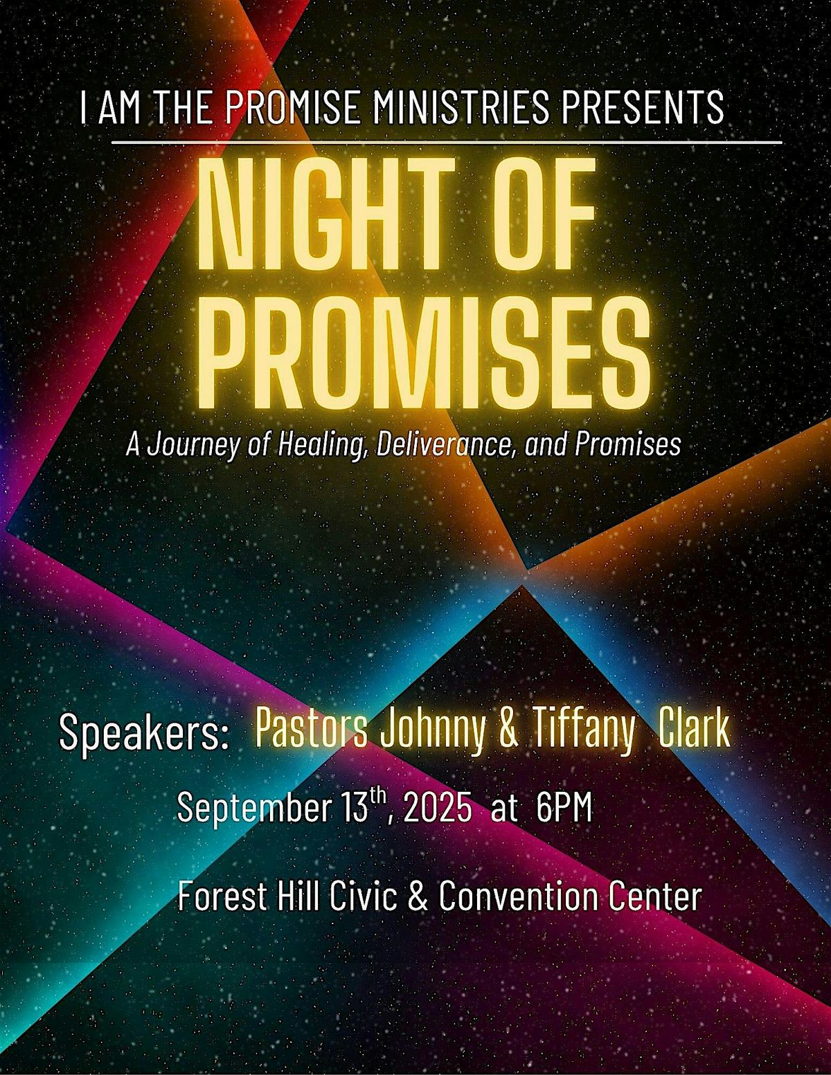 NIGHT OF PROMISES REVIVAL, 13 September | Event in Forest Hill | AllEvents