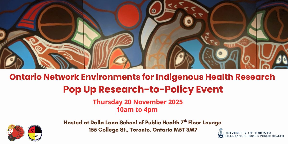 Pop Up Research-to-Policy Event, 20 November | Event in Toronto | AllEvents