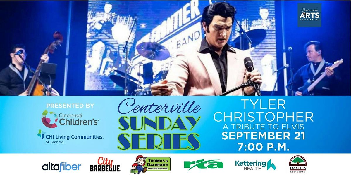 Sunday Series Indoor Concert: Tyler Christopher, Elvis Tribute, 21 September | Event in Centerville | AllEvents
