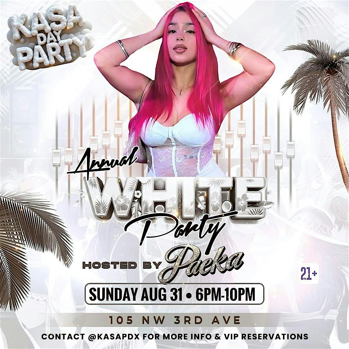 Kasa Day Party Annual White Party hosted by PAEKA, Sunday 8.31, 6-10pm, 21+, 31 August | Event in Portland