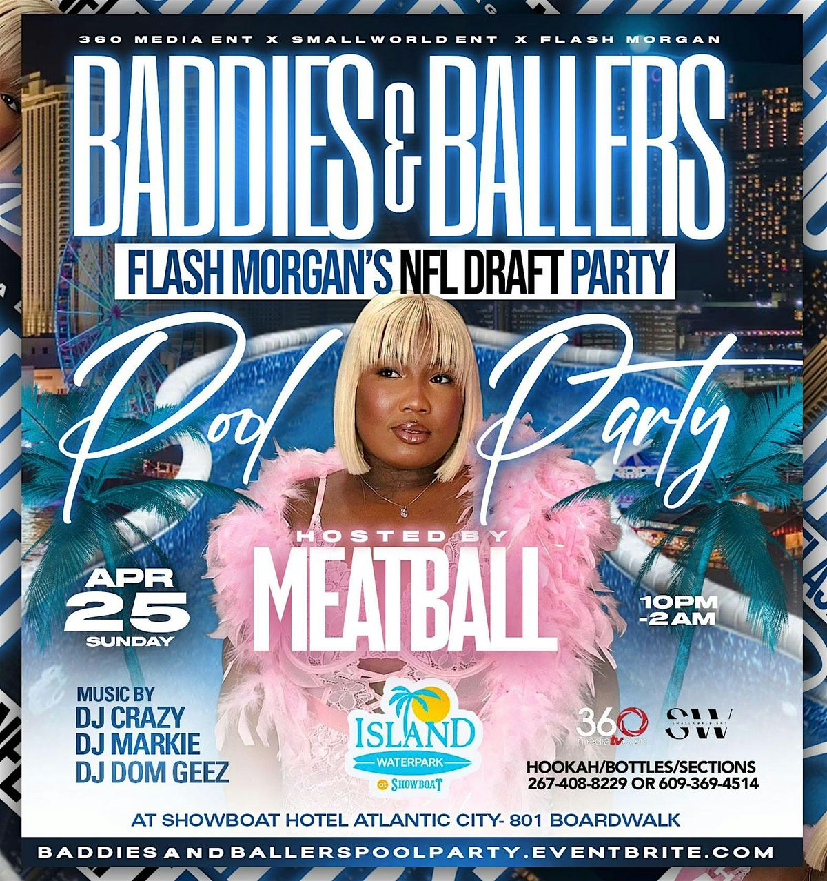 BADDIES AND BALLERS Flash Morgan NFL Draft Pool Party | Event in Atlantic City | AllEvents