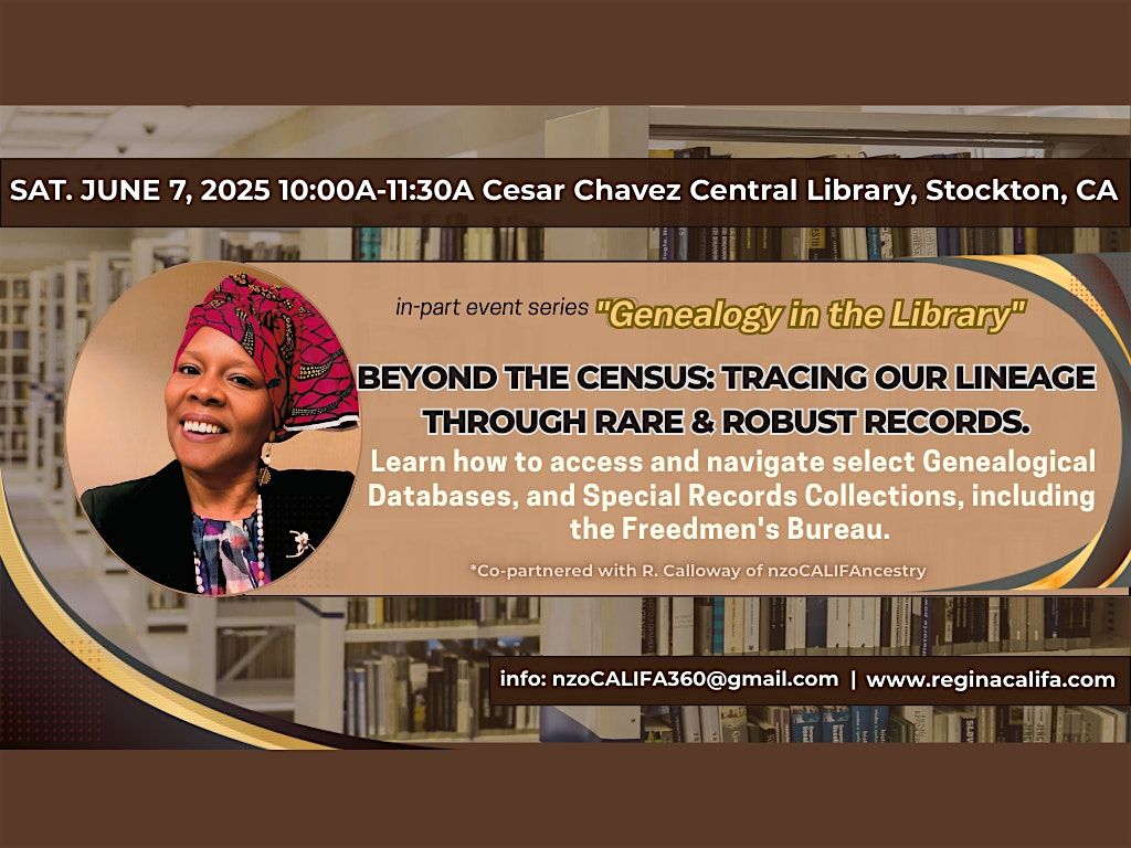 ️ Beyond the Census: Tracing Our Lineage Through Rare & Robust Records, 7 June | Event in Stockton | AllEvents