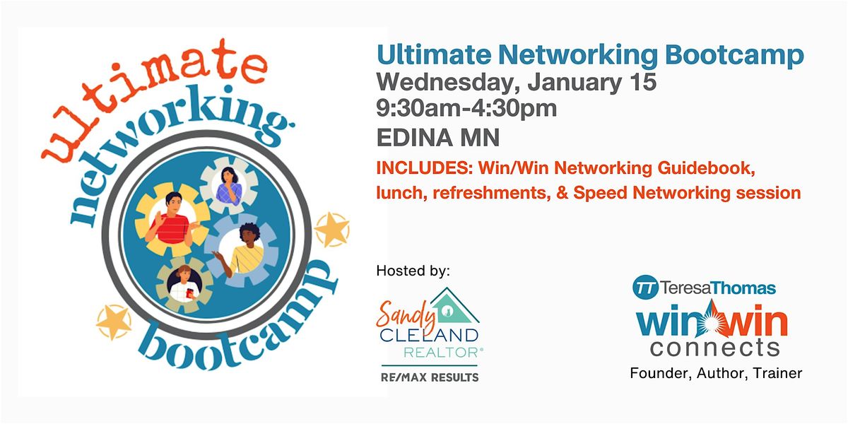 Ultimate Networking Bootcamp + Bonus Speed Networking, 9 October | Event in Edina | AllEvents