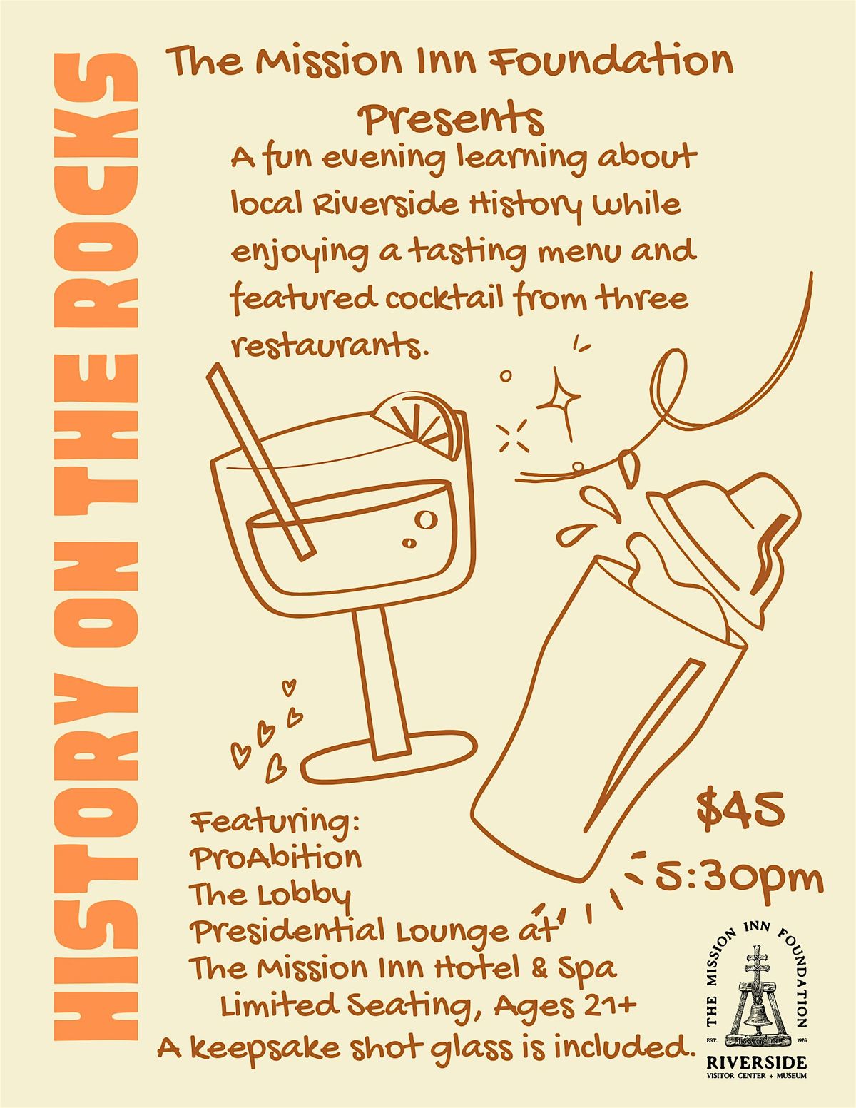 History on the Rocks! Presented by The Mission Inn Foundation, 16 October | Event in Riverside | AllEvents