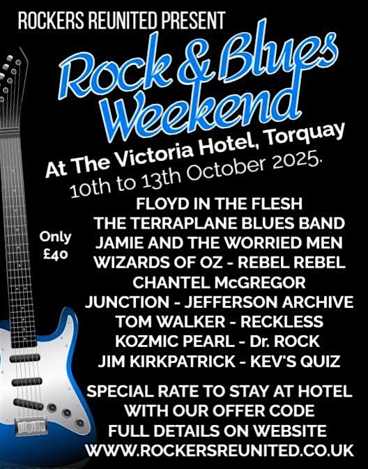 Rock and Blues Weekend , Torquay, 10th to 13th October 2025., 10 October | Event in Torquay | AllEvents