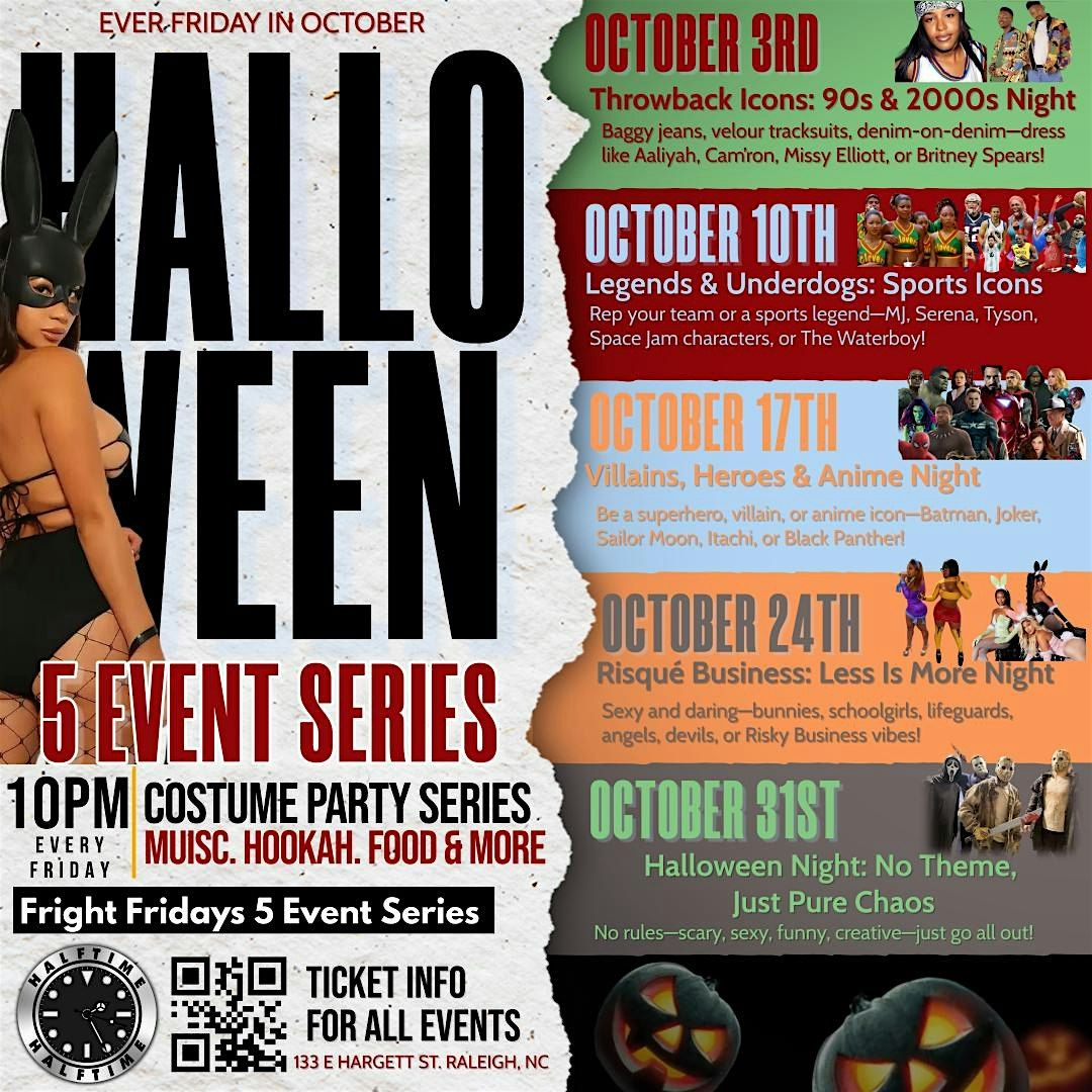 Fright Fridays 2025: The Ultimate Costume Series!, 3 October | Event in Raleigh | AllEvents