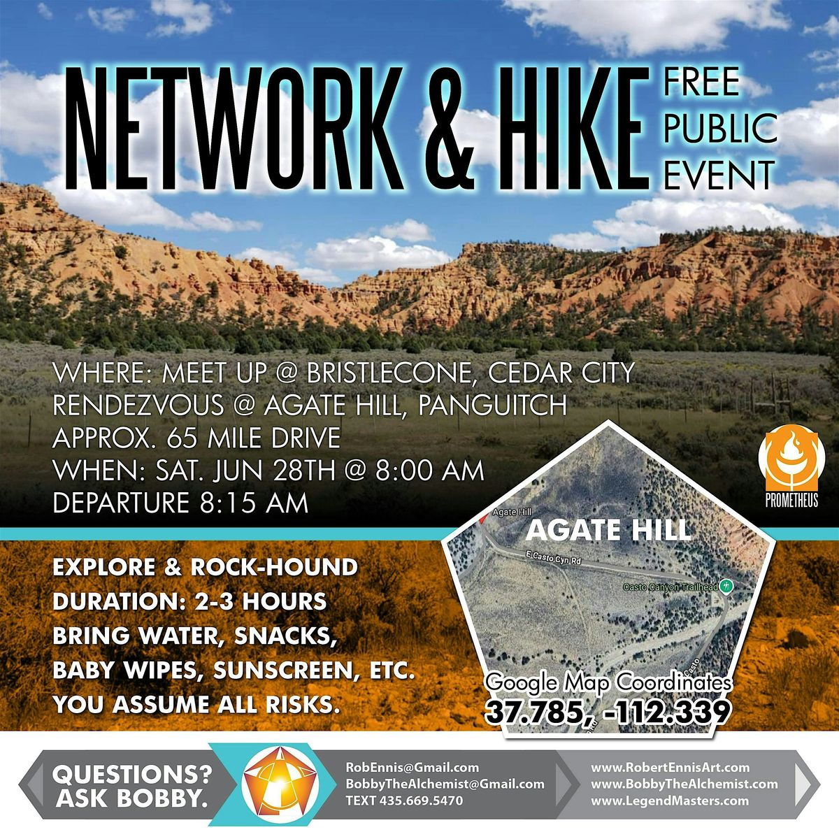 Network & Hike - Agate Hill Jun 28th, 28 June | Event in Panguitch | AllEvents