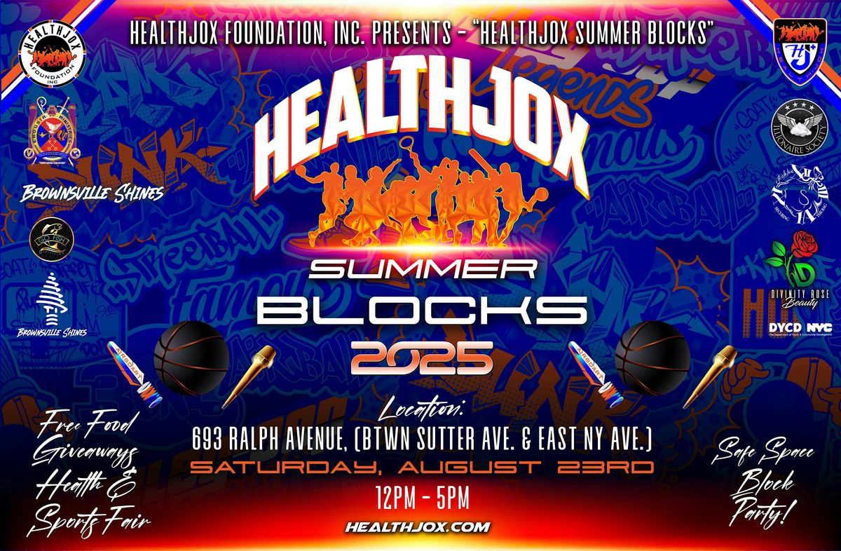 HealthJox Summer Blocks - 2025, 23 August | Event in Brooklyn | AllEvents