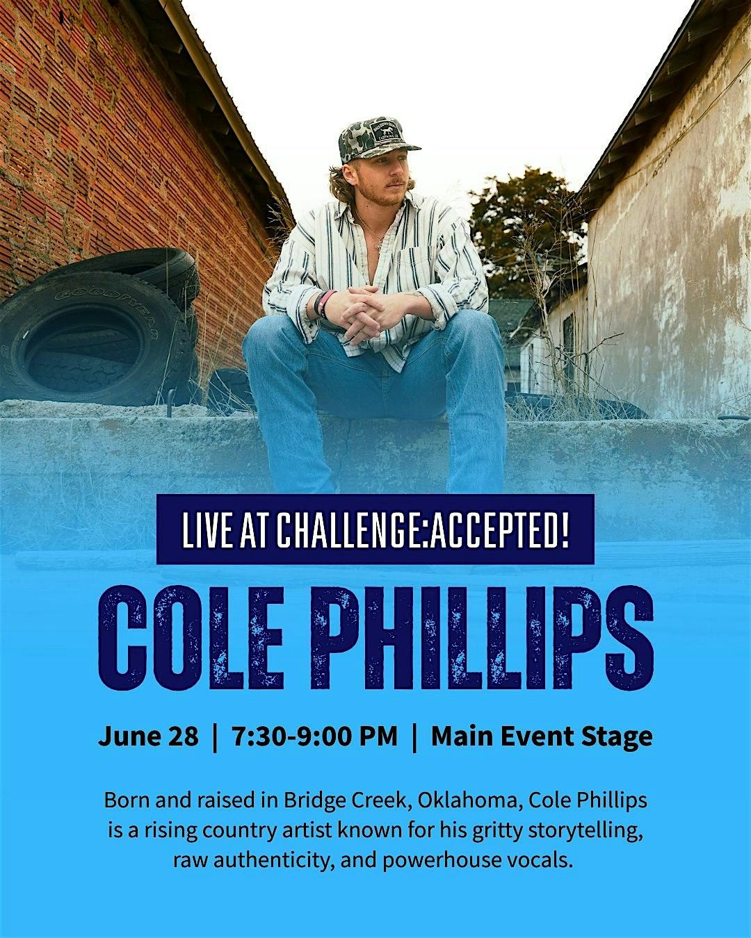 Cole Phillips LIVE at Challenge:Accepted, 28 June | Event in Norman | AllEvents