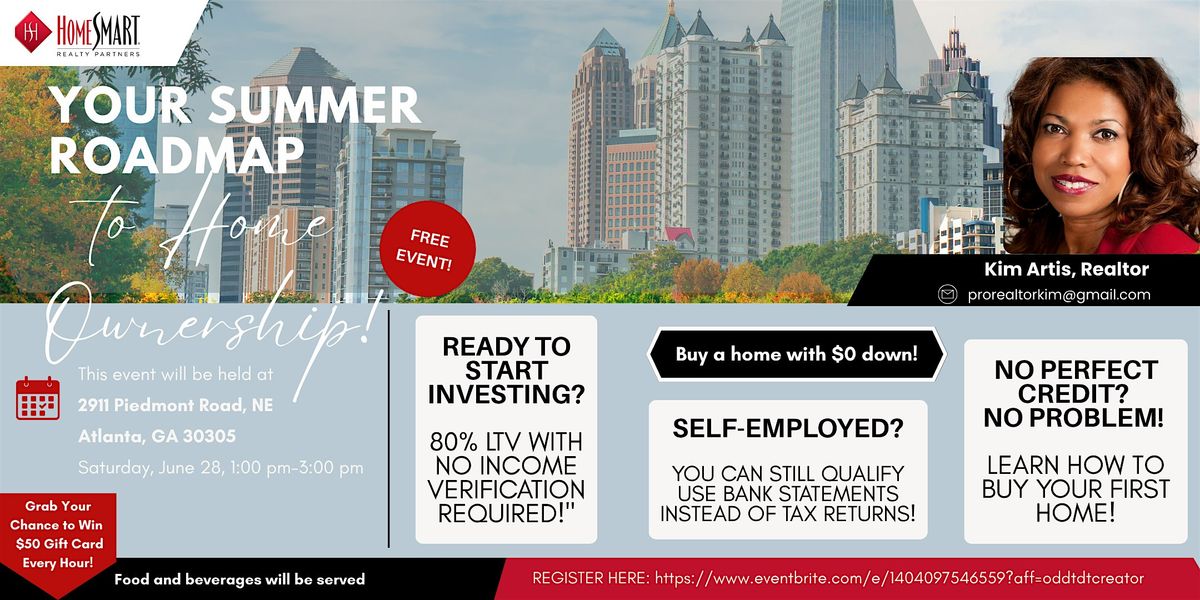 Your Summer Roadmap to Home Ownership, 28 June | Event in Atlanta | AllEvents