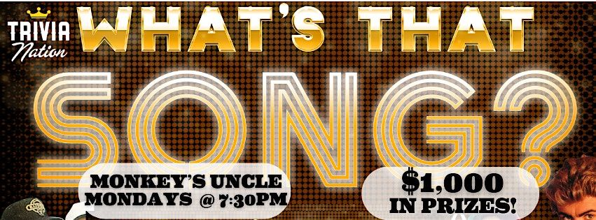 What's That Song? at Monkey's Uncle - Jax Beach $1,000 in prizes! | Event in Jacksonville Beach | AllEvents