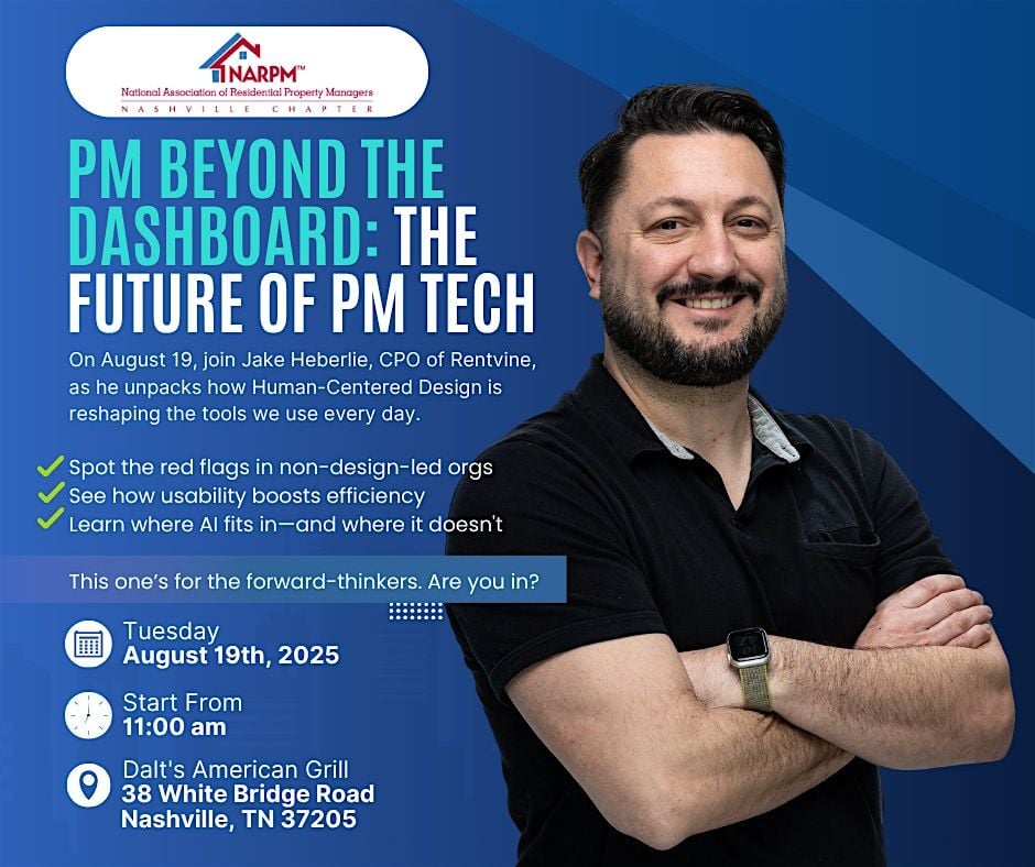 Beyond the Dashboard: The Future of PM Tech, 19 August | Event in Nashville | AllEvents