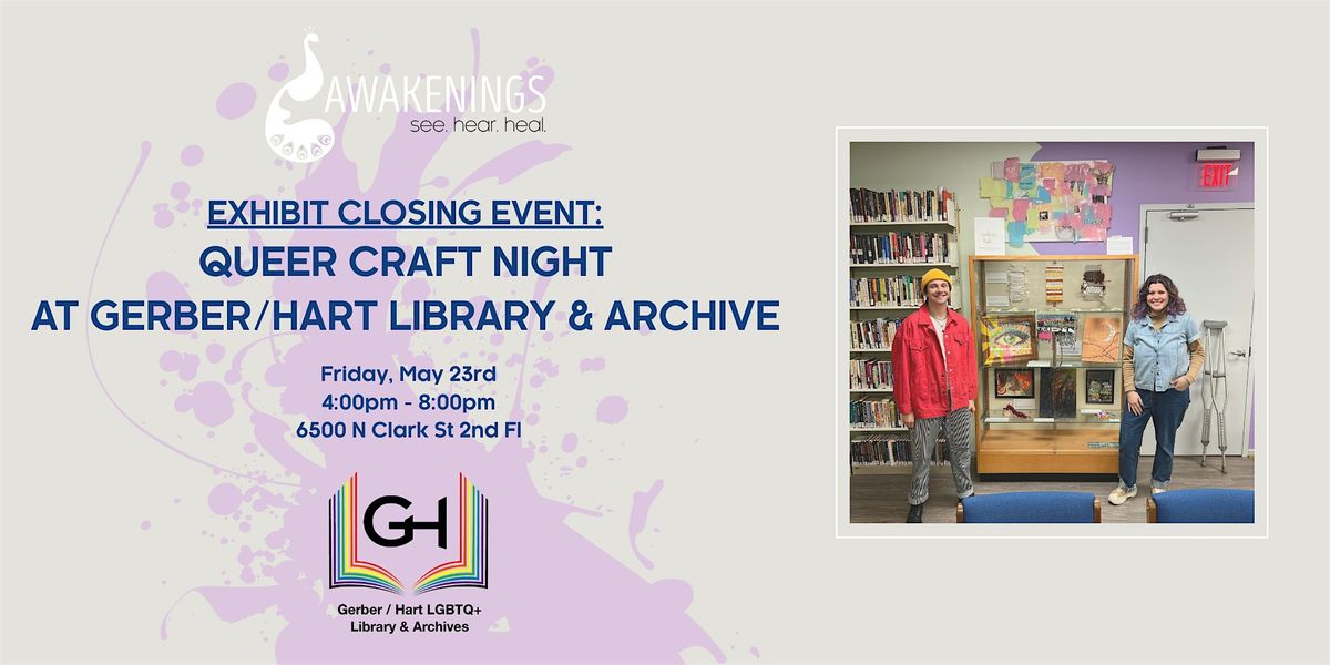 Queer Crafting at Gerber/Hart Library and Archives, 23 May | Event in Chicago | AllEvents
