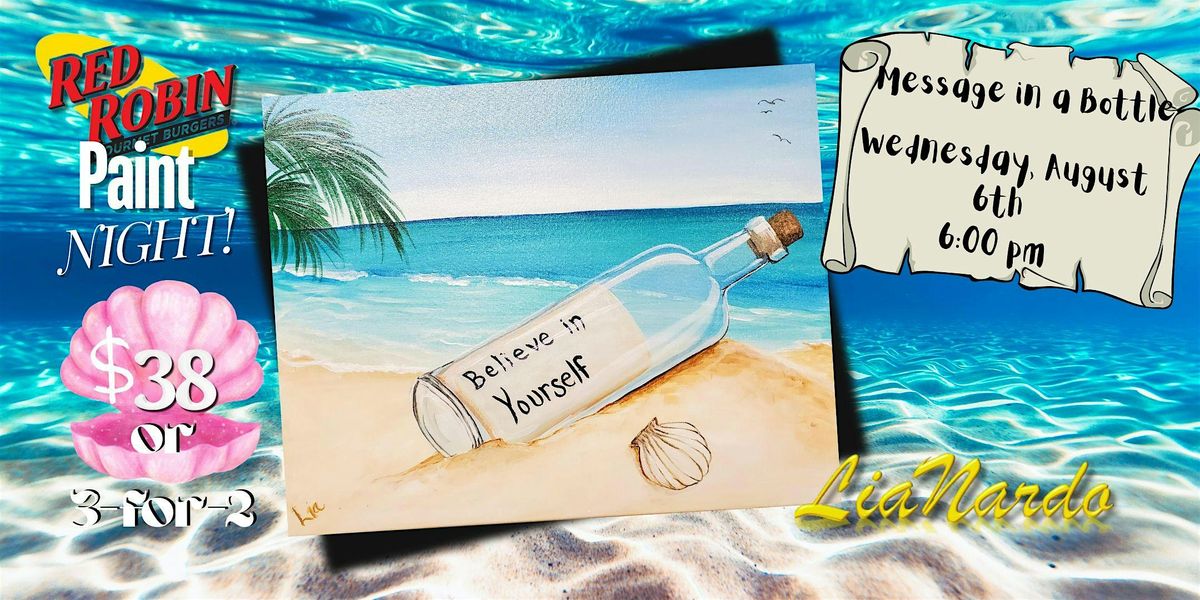 Paint Night with LiaNardo Mobile Paint & Sip at Red Robin, Corona, 6 August | Event in Corona | AllEvents