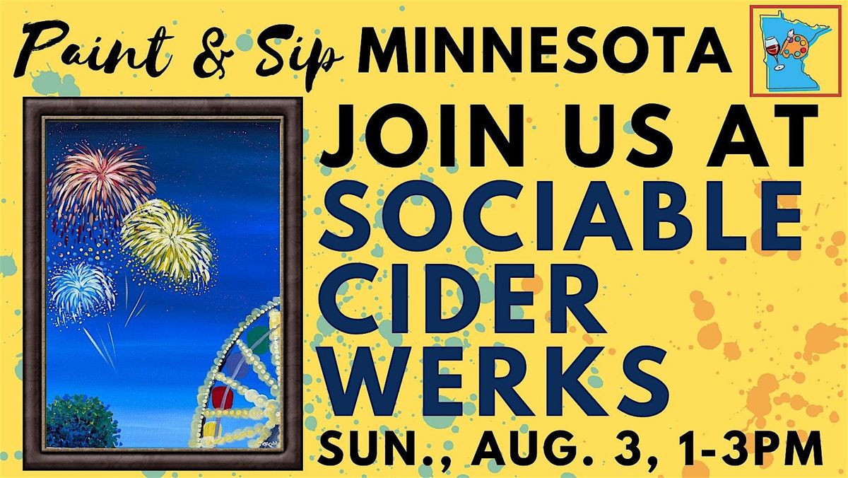 August 3 Paint & Sip at Sociable Cider Werks, 3 August | Event in Minneapolis | AllEvents