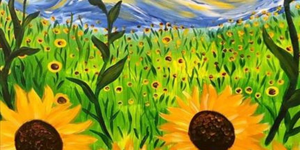Sunlit Swirls and Sunflowers - Paint and Sip by Classpop!™, 23 July | Event in San Antonio | AllEvents
