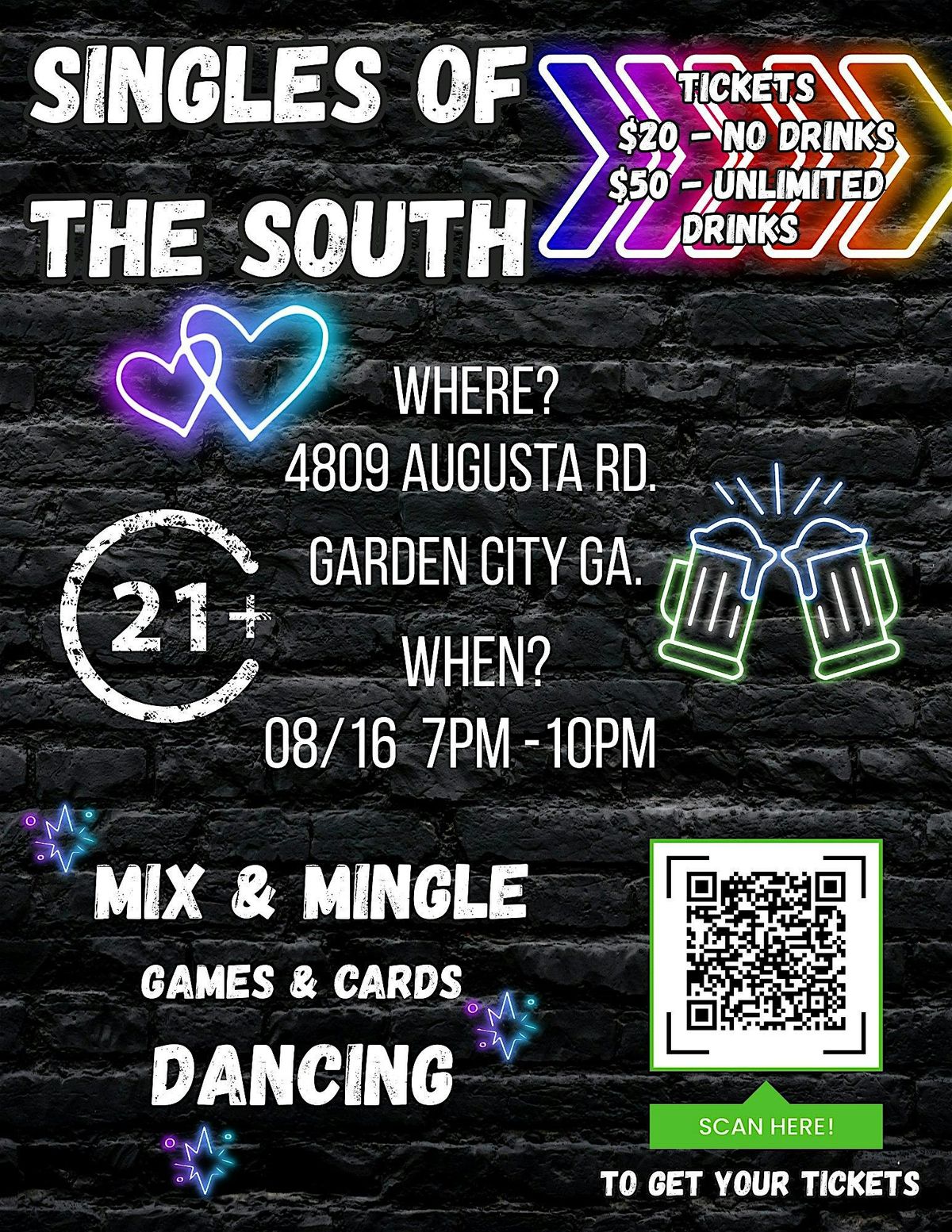 Calling ALL Singles in the South, 16 August | Event in Savannah | AllEvents
