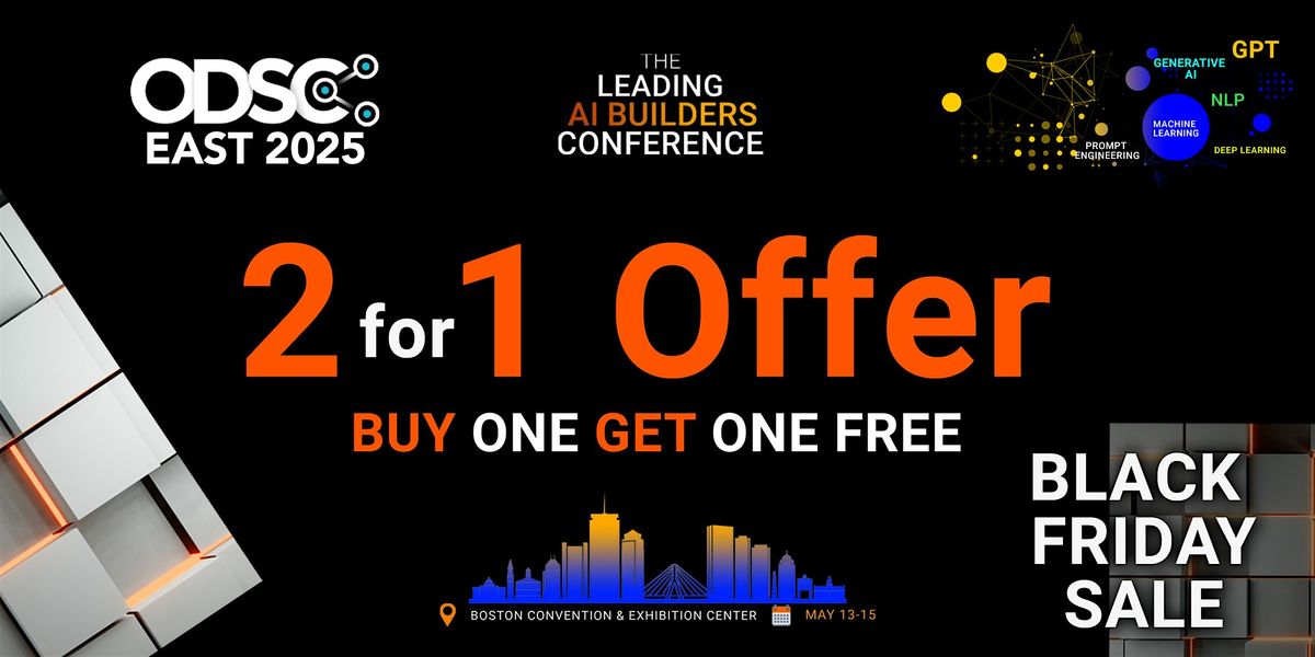 ODSC East 2025 Conference | 2 for 1 Offer, 13 May | Event in Boston | AllEvents