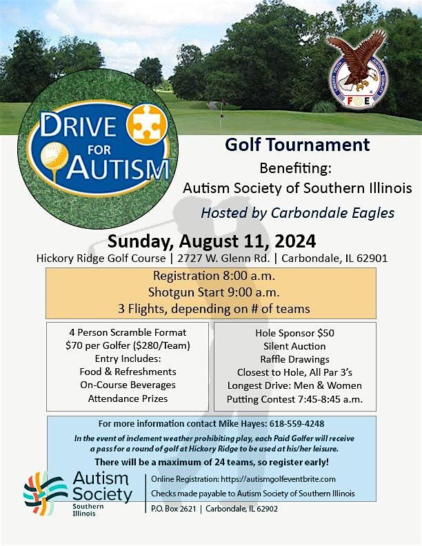 Autism Golf Scramble 2025, 10 August | Event in Carbondale | AllEvents