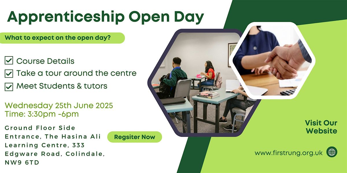 Apprenticeship Open Day, 25 June | Event in London | AllEvents