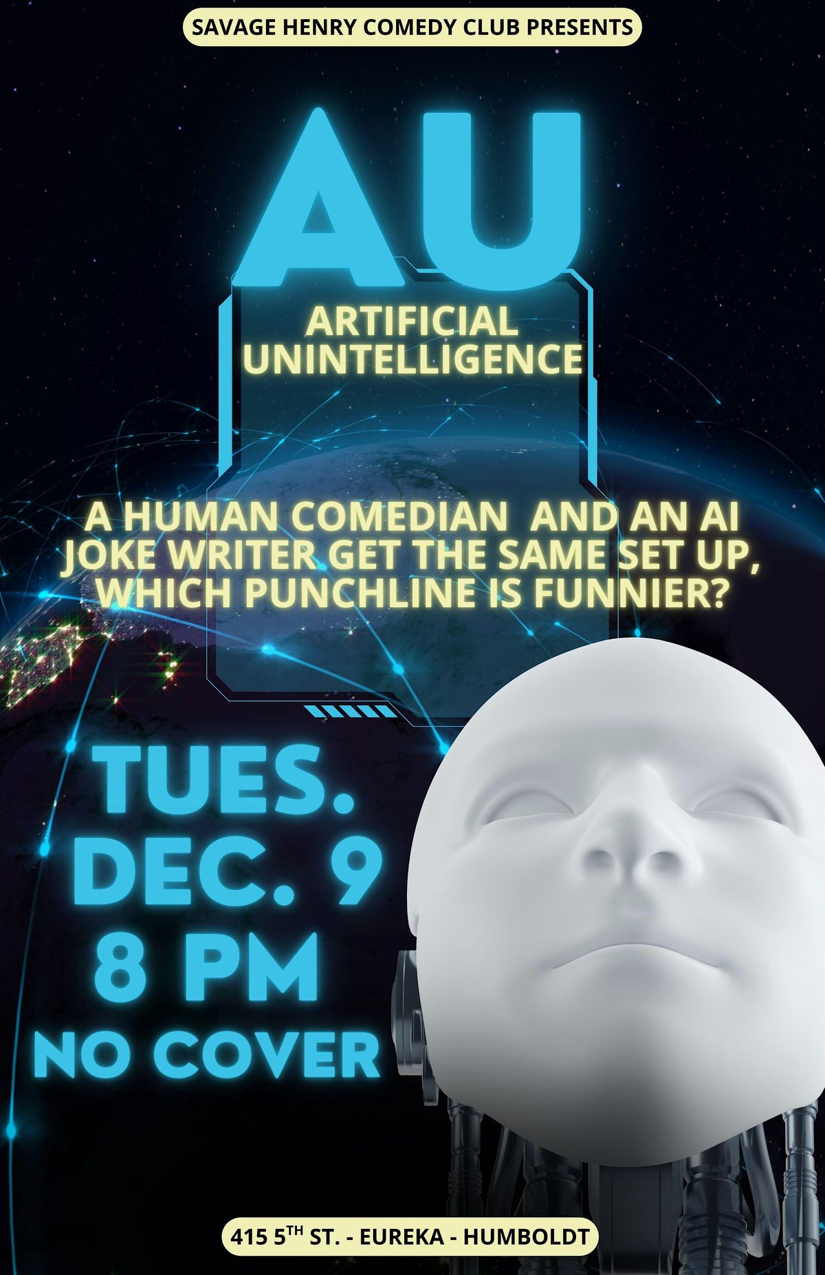 Artificial Unintelligence, 9 December | Event in Eureka | AllEvents
