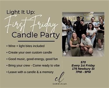 Custom Candle Making and Sip Party, 3 October | Event in Boston | AllEvents