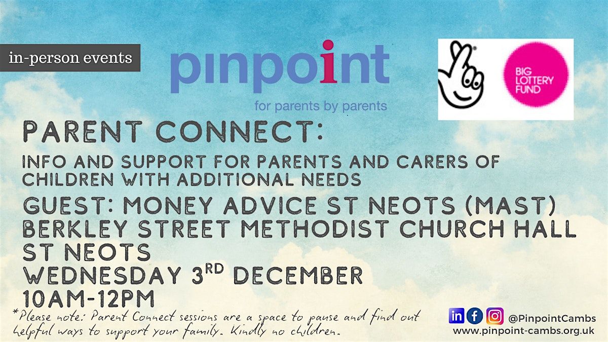 Parent Connect St Neots, 3 December | Event in Eynesbury | AllEvents