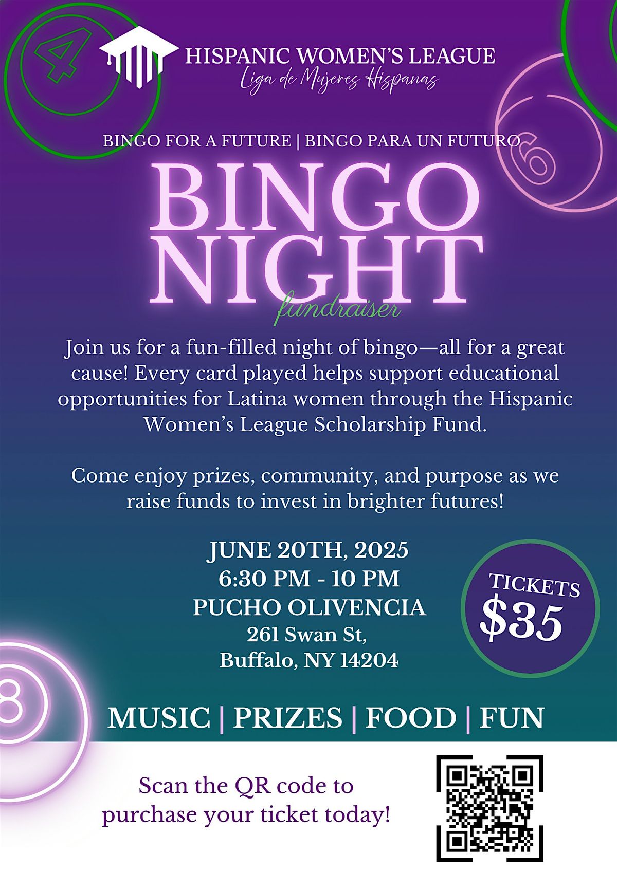 HWL presents: Bingo for a Future Fundraiser, 20 June | Event in Buffalo | AllEvents