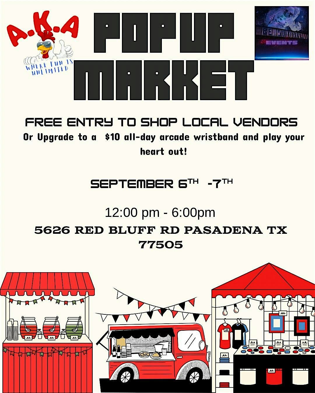 A.K.A  Arcade Pop up Market, 6 September | Event in Pasadena | AllEvents