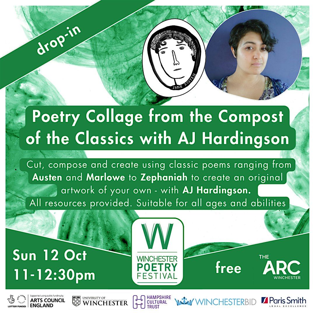 Poetry Collage: drop-in session with AJ Hardingson, 12 October | Event in Winchester | AllEvents
