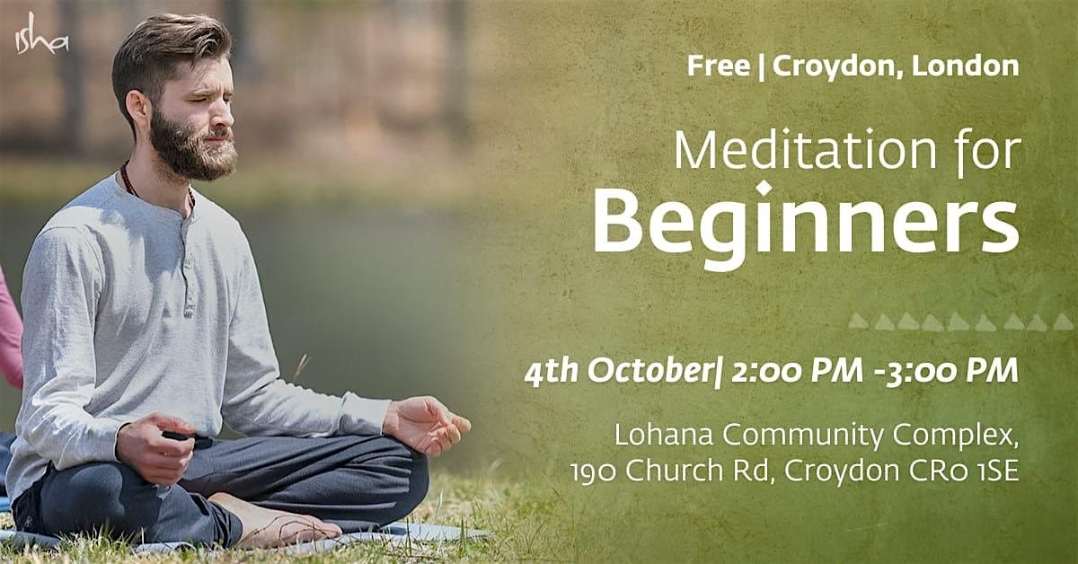 Meditation for Beginners, 4 October | Event in Croydon | AllEvents
