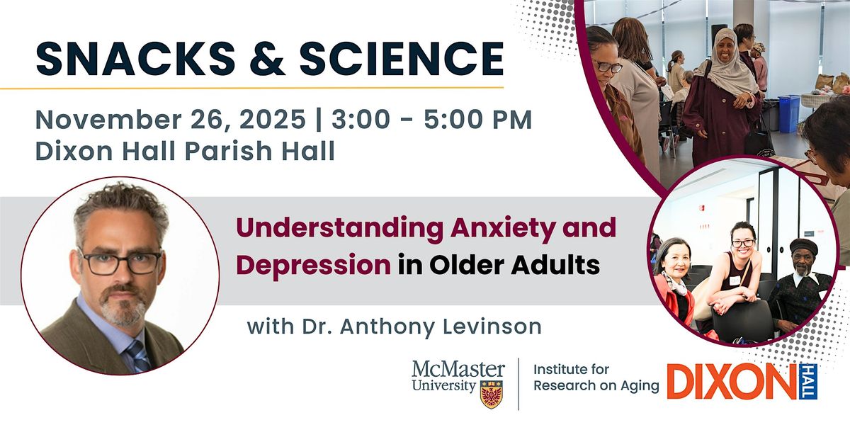 Understanding Anxiety and Depression in Older Adults, 26 November | Event in Toronto | AllEvents
