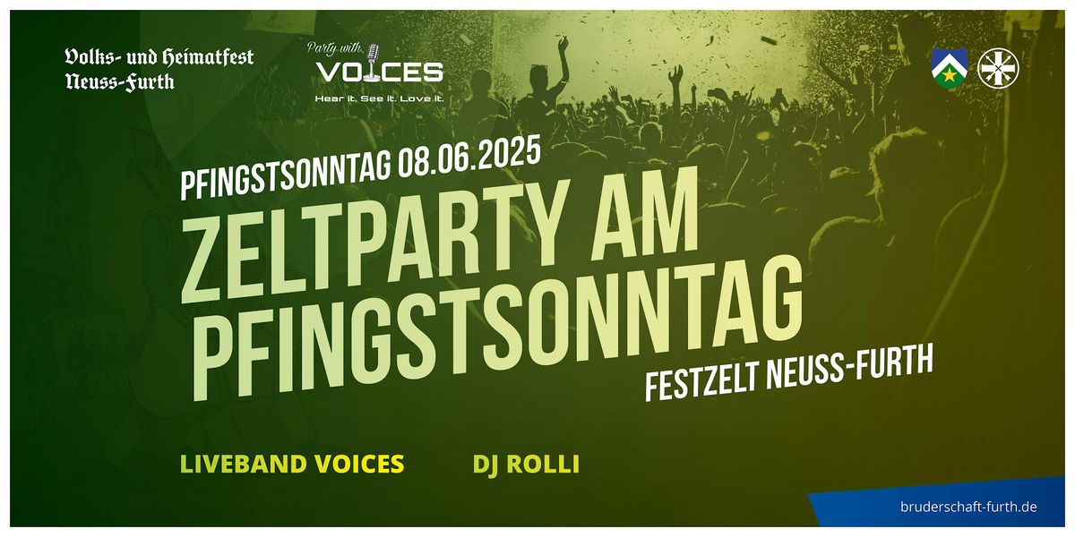 ZELTPARTY mit  VOICES und DJ ROLLI, 8 June | Event in Neuss | AllEvents