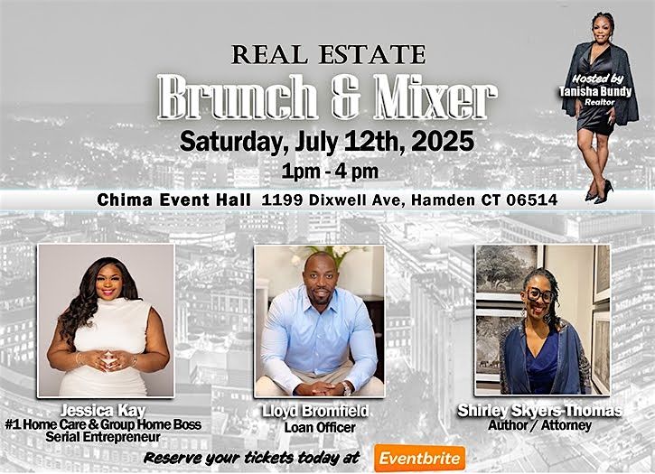 Real Estate Brunch & Networking Event, 12 July | Event in Hamden | AllEvents