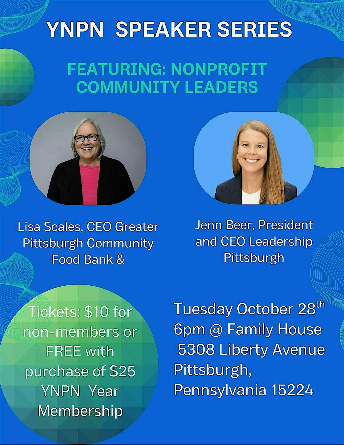 YNPN Featured Speaker Series, 28 October | Event in Pittsburgh | AllEvents