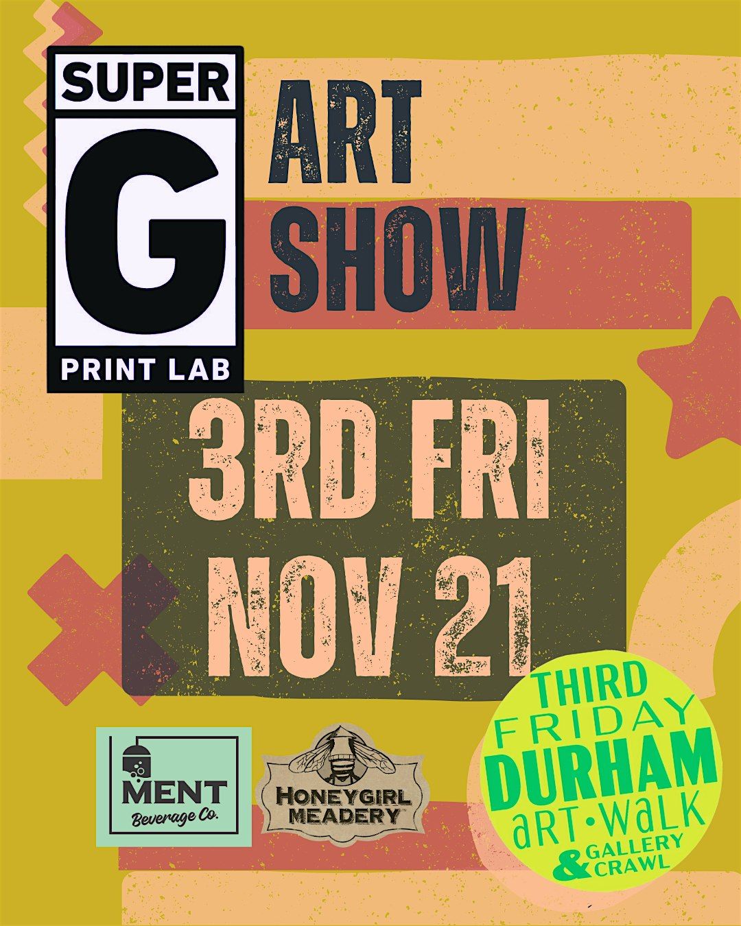 Art Opening - Super G Print Lab, 21 November | Event in Durham | AllEvents