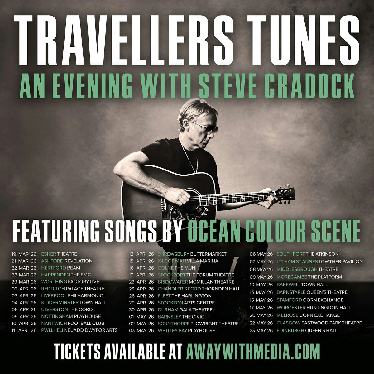 Travellers Tunes - An Evening With Steve Cradock, 4 April | Event in Kidderminster | AllEvents