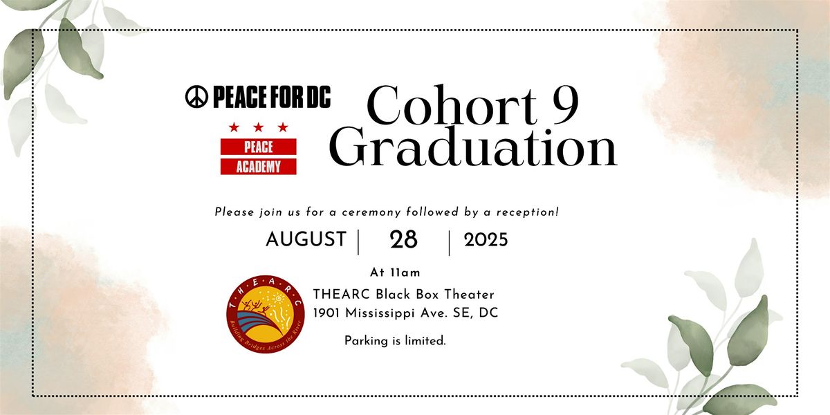 DC Peace Academy Cohort 9 Graduation, 28 August | Event in Washington | AllEvents